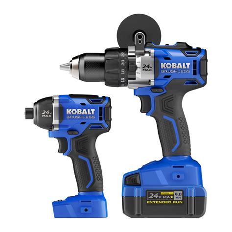 0Ah <strong>24-volt max</strong> battery (sold separately) provides longer runtime, and with the variable-speed trigger with TURBO mode, you can customize power to match the job for maximum control. . Kobalt 24v max brushless